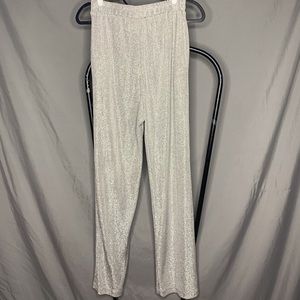 SOLD Gepetto Metallic Silver Pants Trousers Vtg